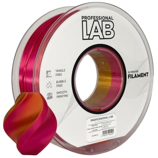 professional lab PLA dual color roz auriu