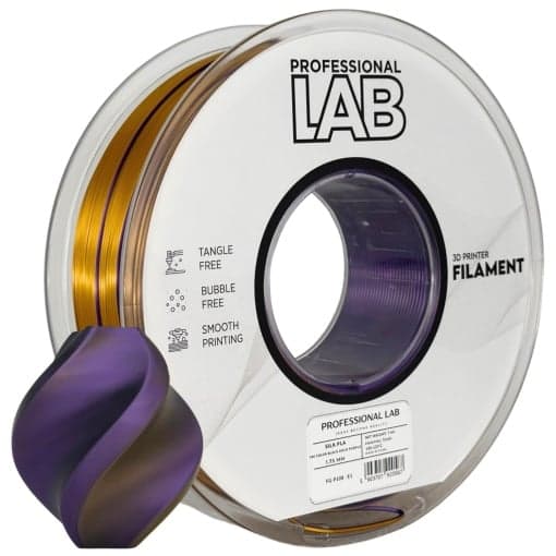 professional lab PLA tricolor negru auriu mov