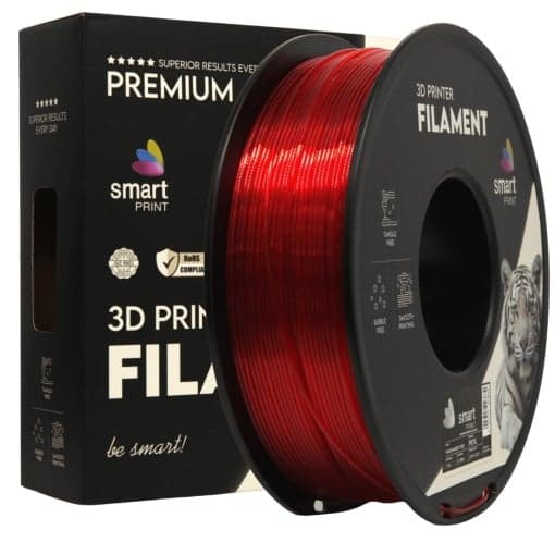 smart print PETG transparent red