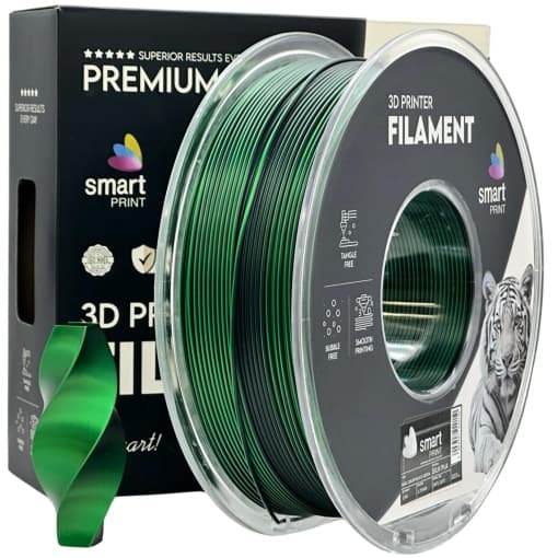 smart print PLA dual color negru verde